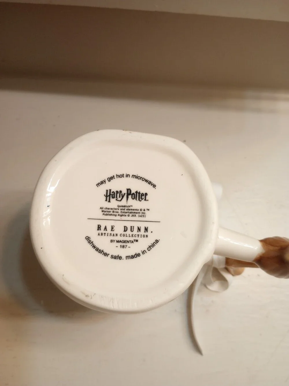 Rae Dunn x Harry Potter Quidditch Mug With Broomstick Handle NWT